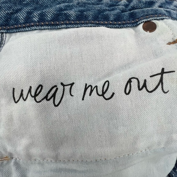 GRLFRND Jourdan Button Fly Distressed Cut Off Denim Jean Shorts Size 26 Women’s - Picture 8 of 8